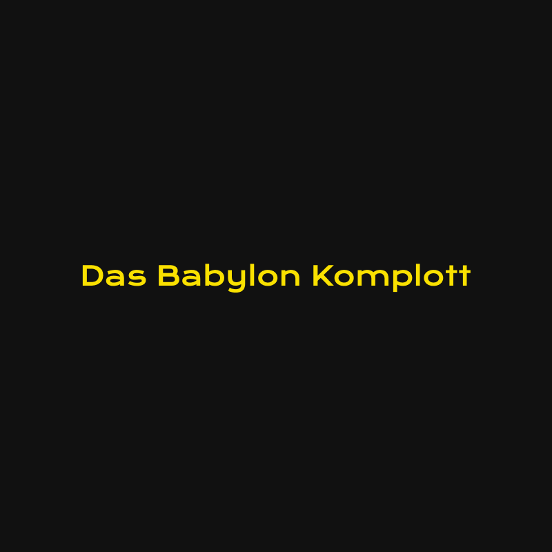 ￼￼Das Babylon Komplott
